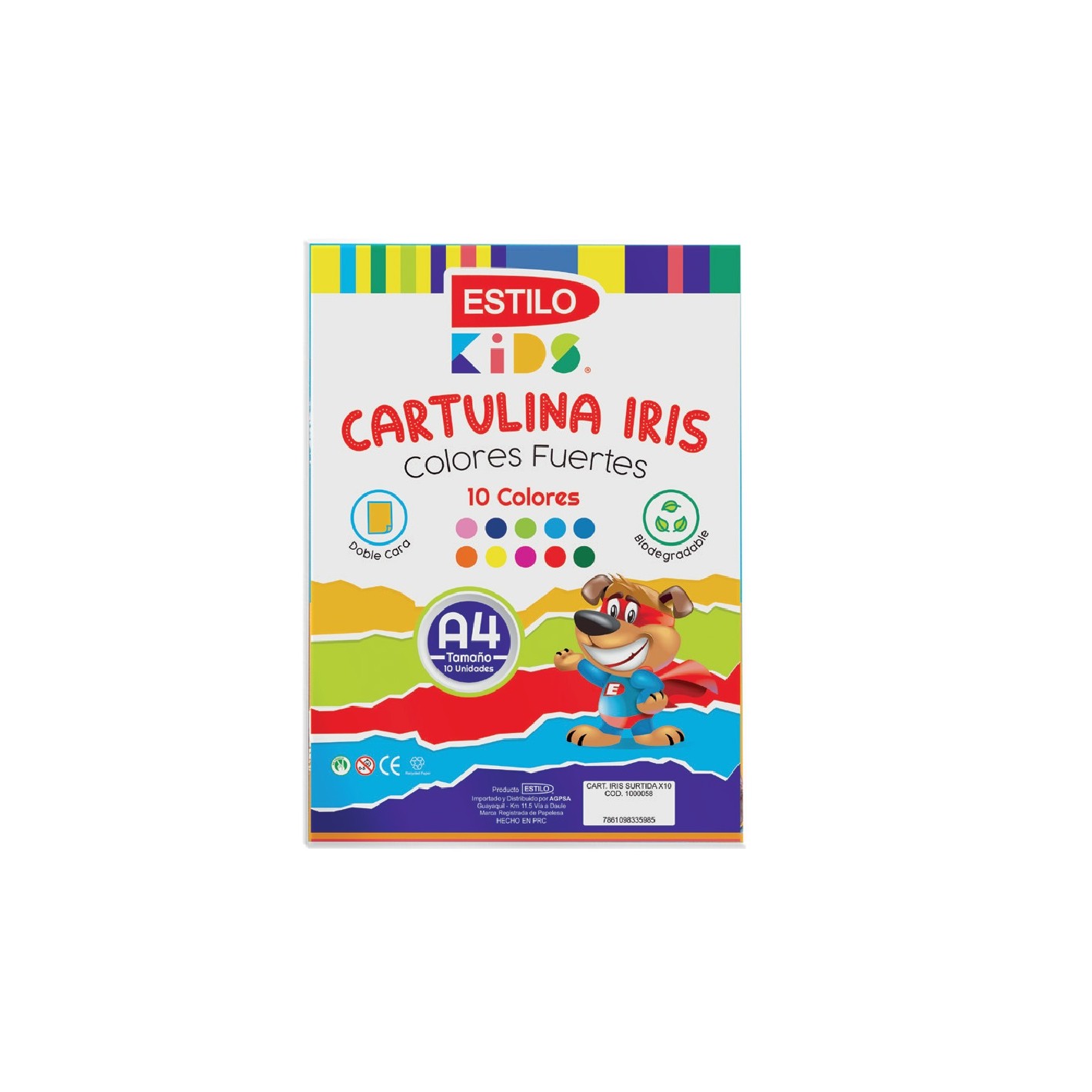 CARTULINA IRIS A4
