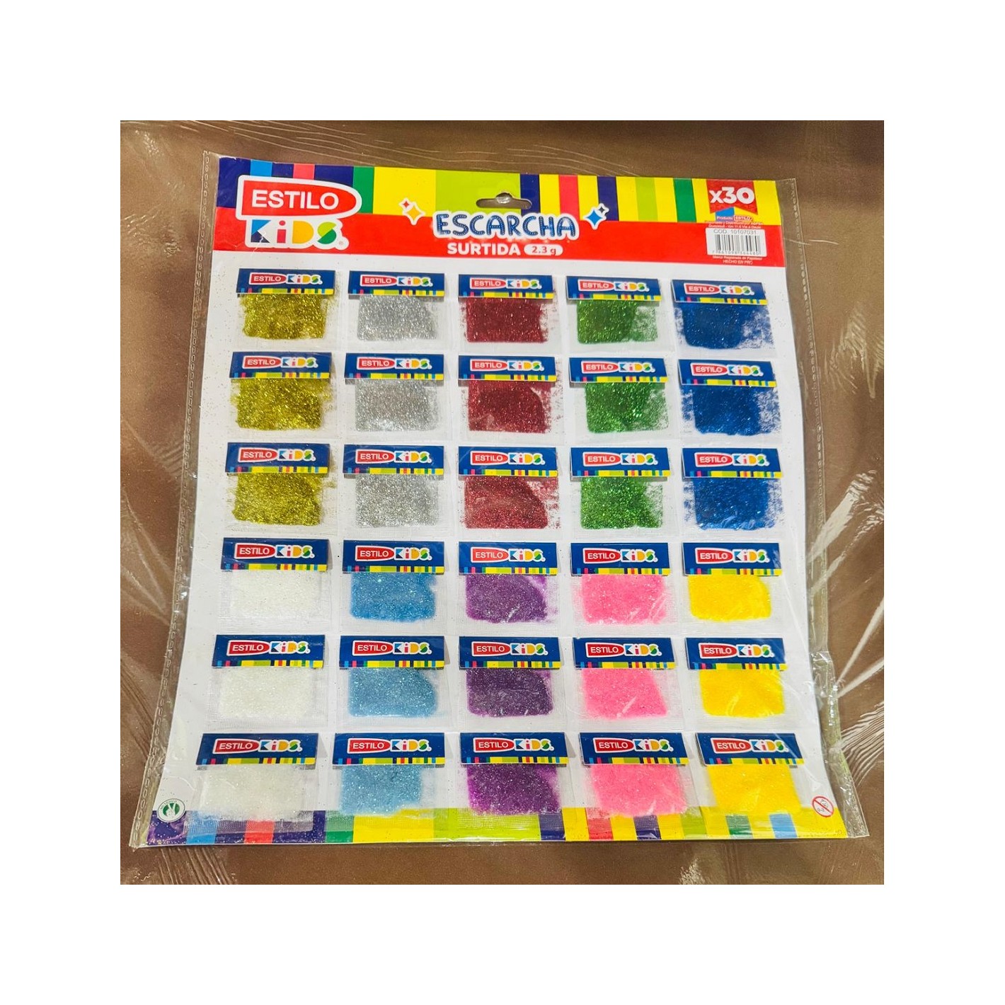 PLANCHA DE 30 FUNDAS DE ESCARCHAS