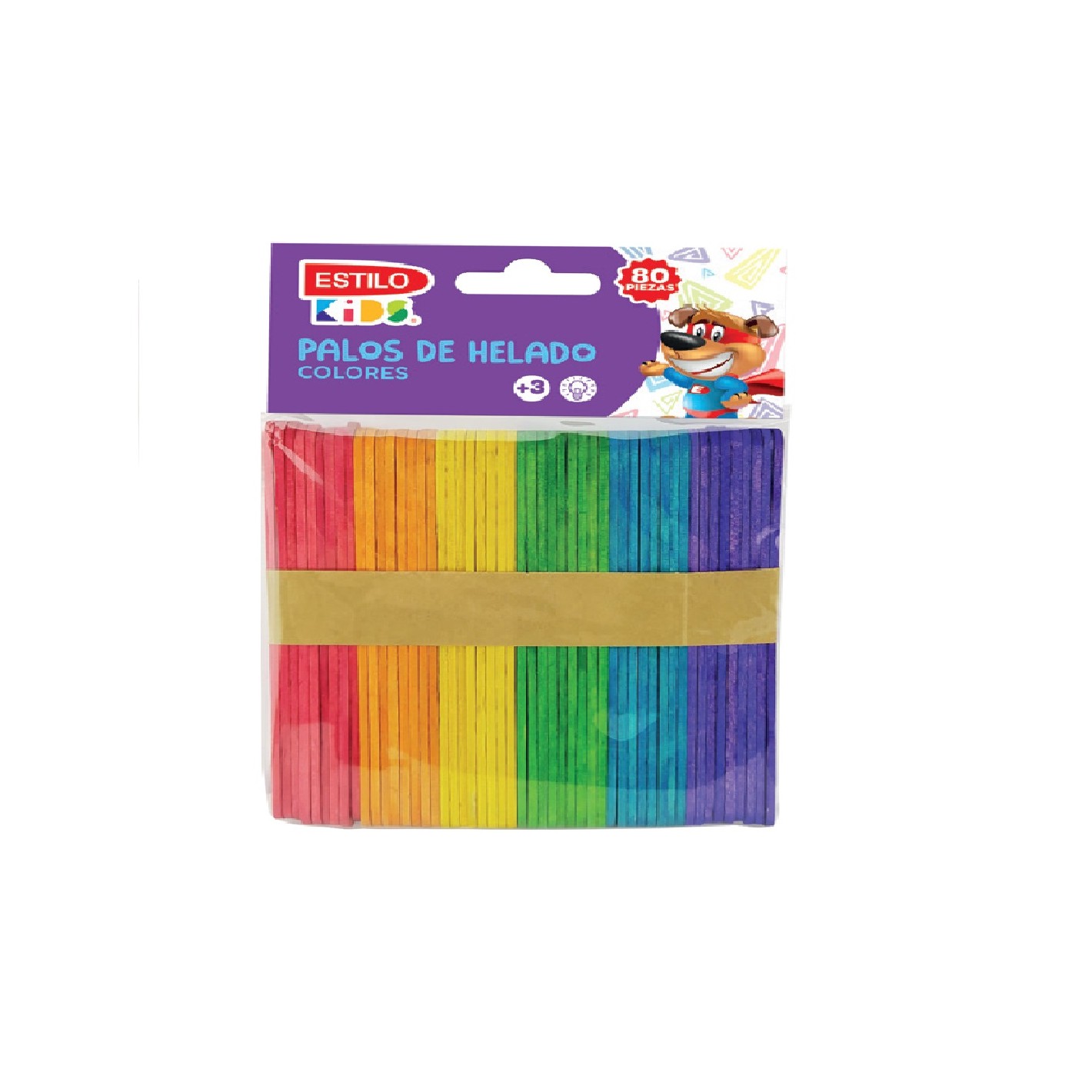 PALOS DE HELADO DE COLORES