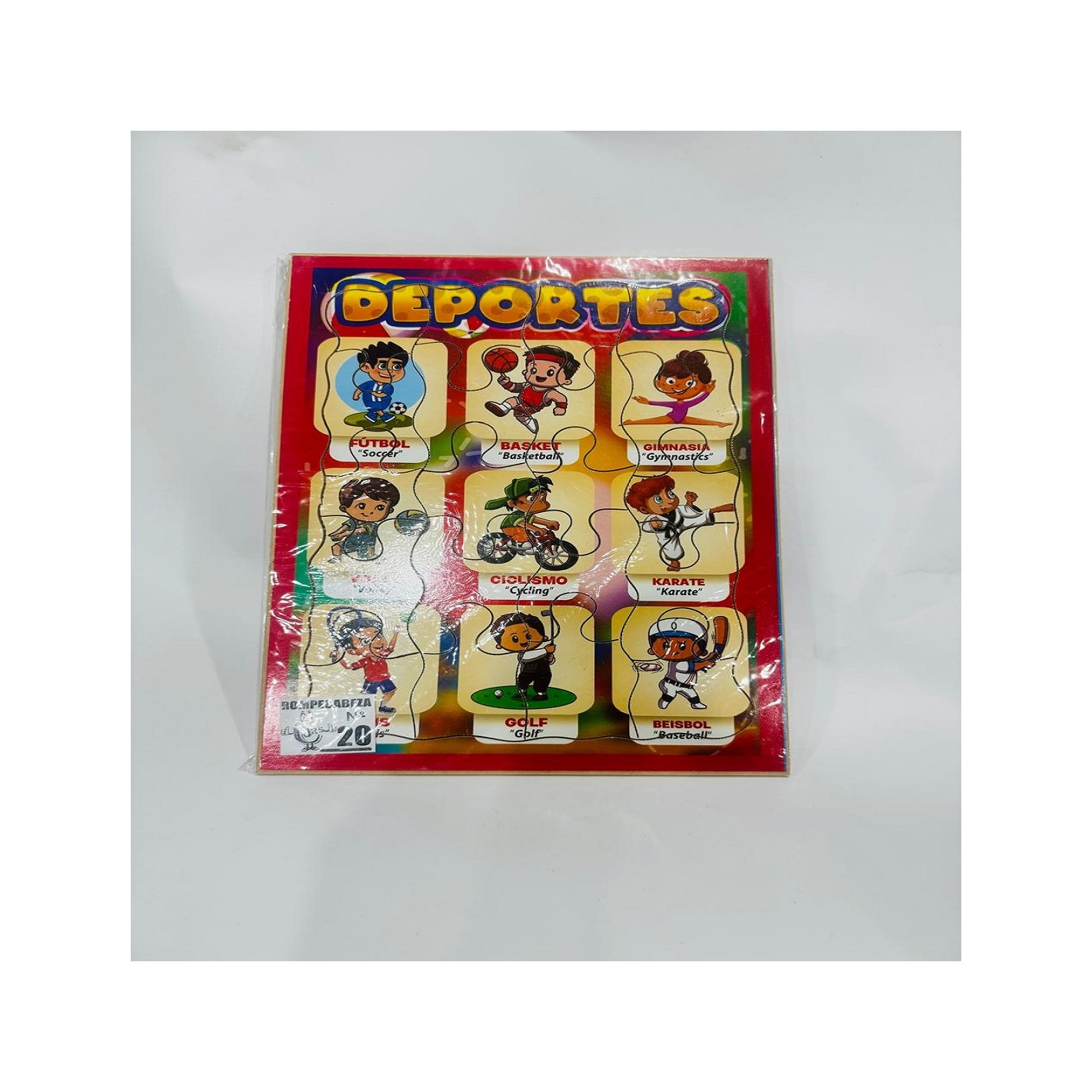 ROMPECABEZAS DE MADERA DE 20 PIEZAS