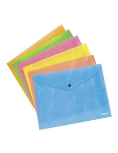 SOBRE PLASTICO CON BROCHE