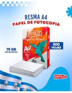RESMA DE 500 HOJAS ESTILO A4