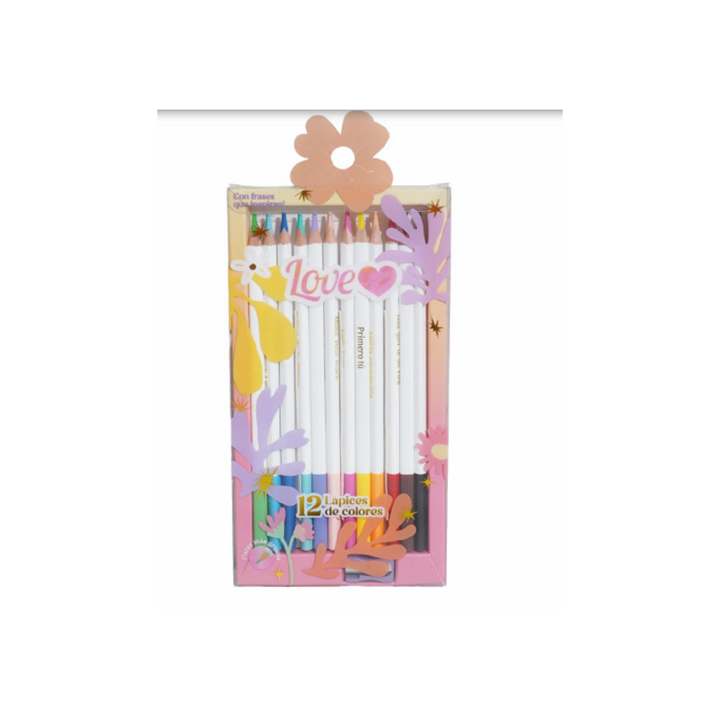 LAPIZ DE COLOR LOVE X12 COLORES