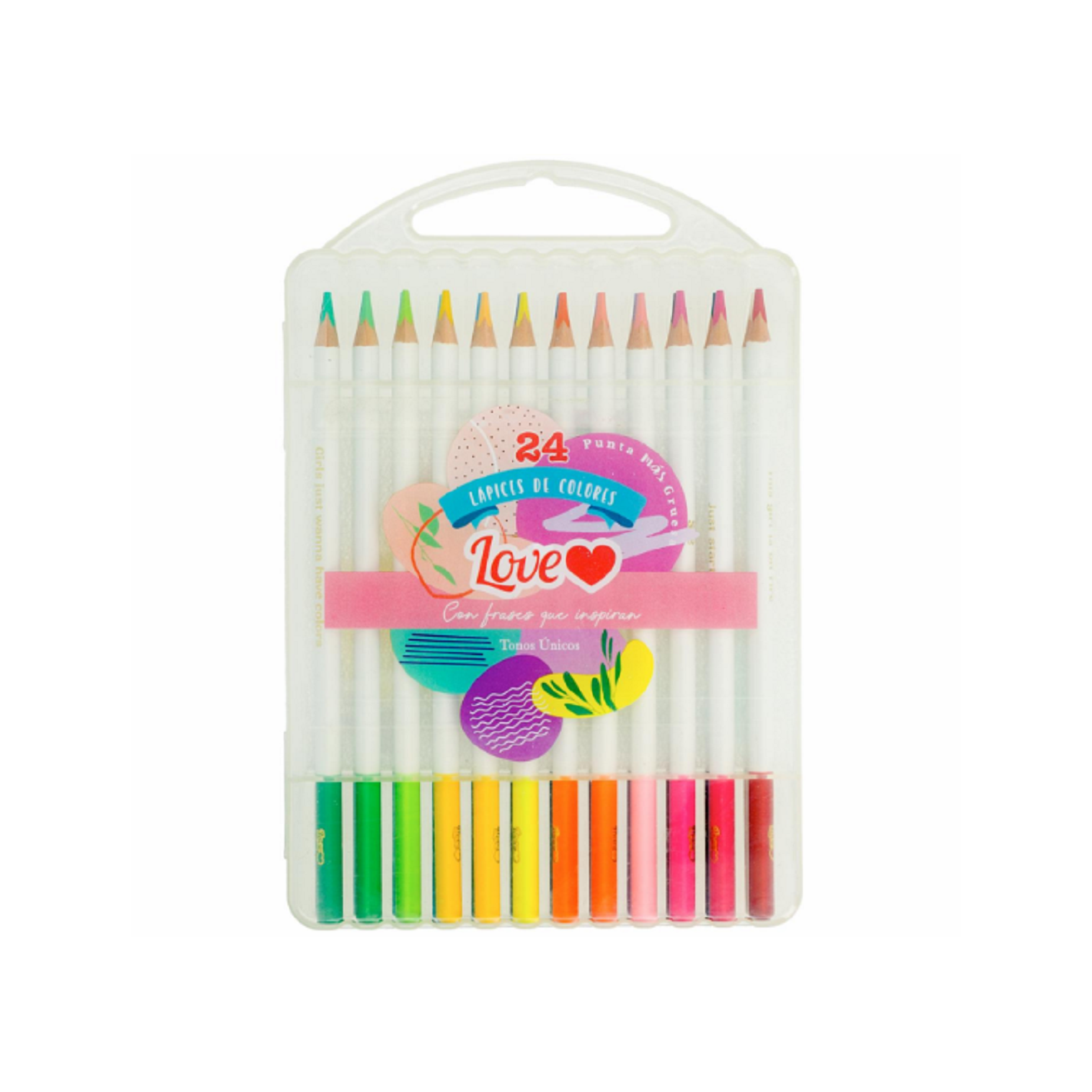 LAPIZ DE COLOR LOVE X24 COLORES