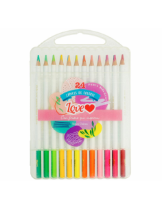 LAPIZ DE COLOR LOVE X24 COLORES
