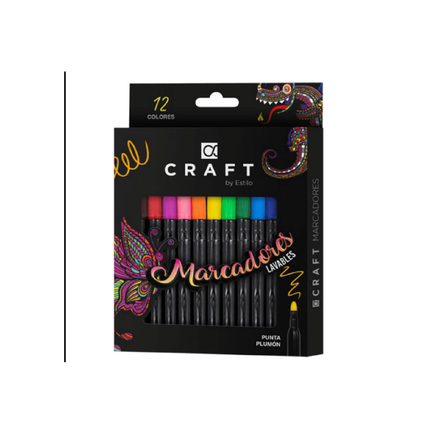MARCADORES LAVABLES CRAFT X12 COLORES
